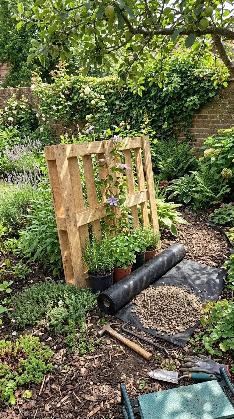 Création d'une jardinière en palette avec système de drainage