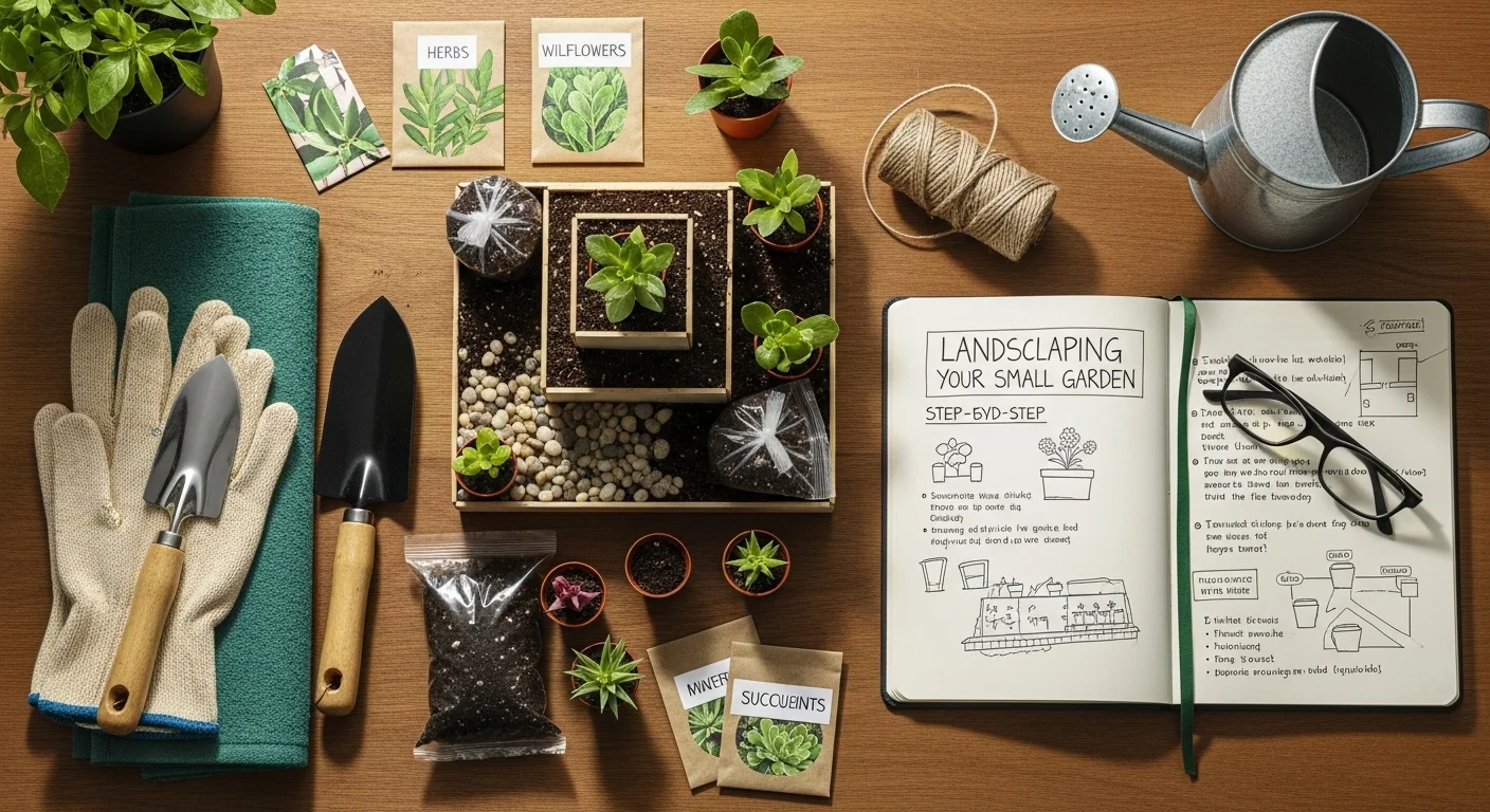 Avant-après de l'aménagement progressif d'un petit jardin de ville sur une terrasse