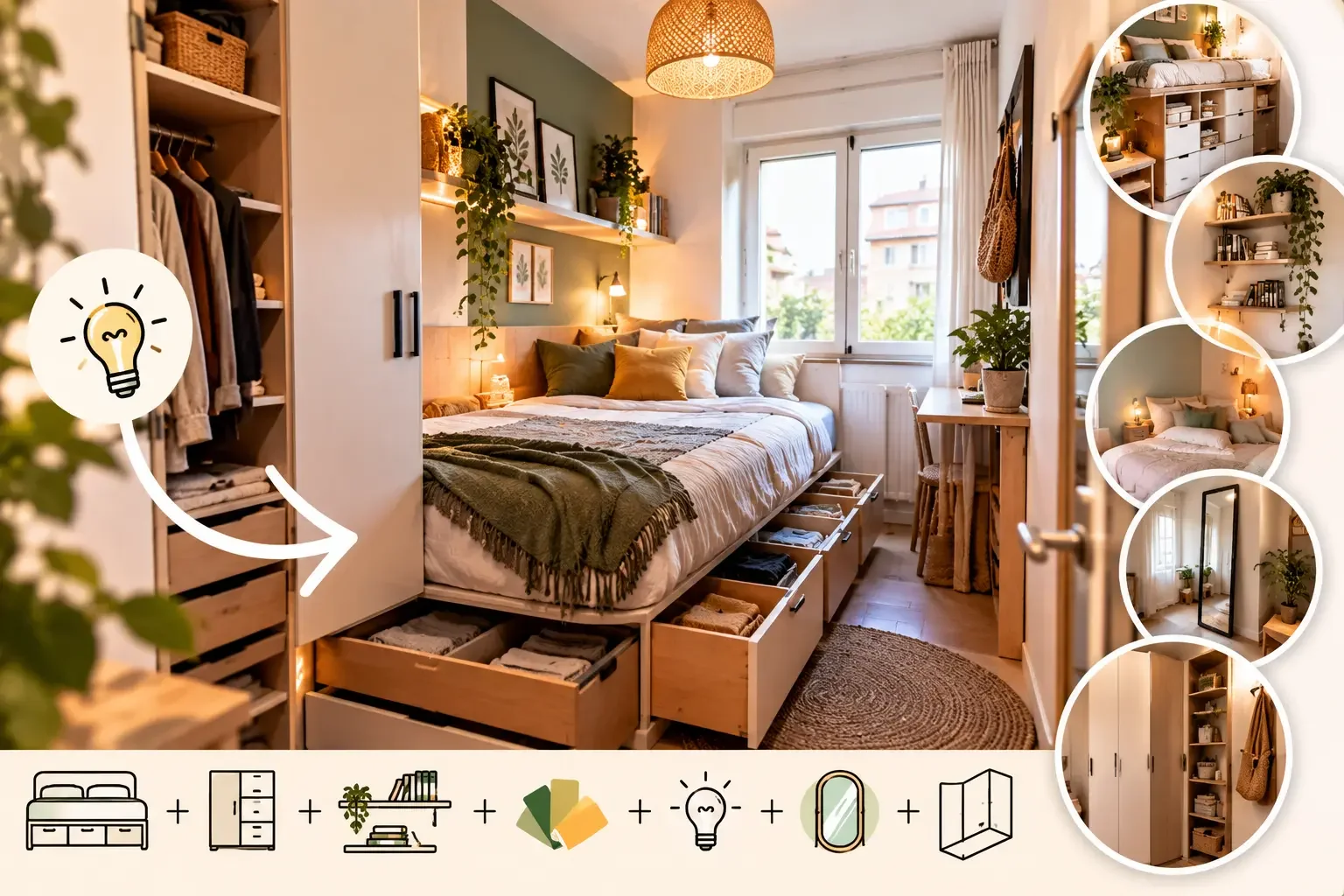 Petite chambre : 7 idées pour optimiser chaque cm²