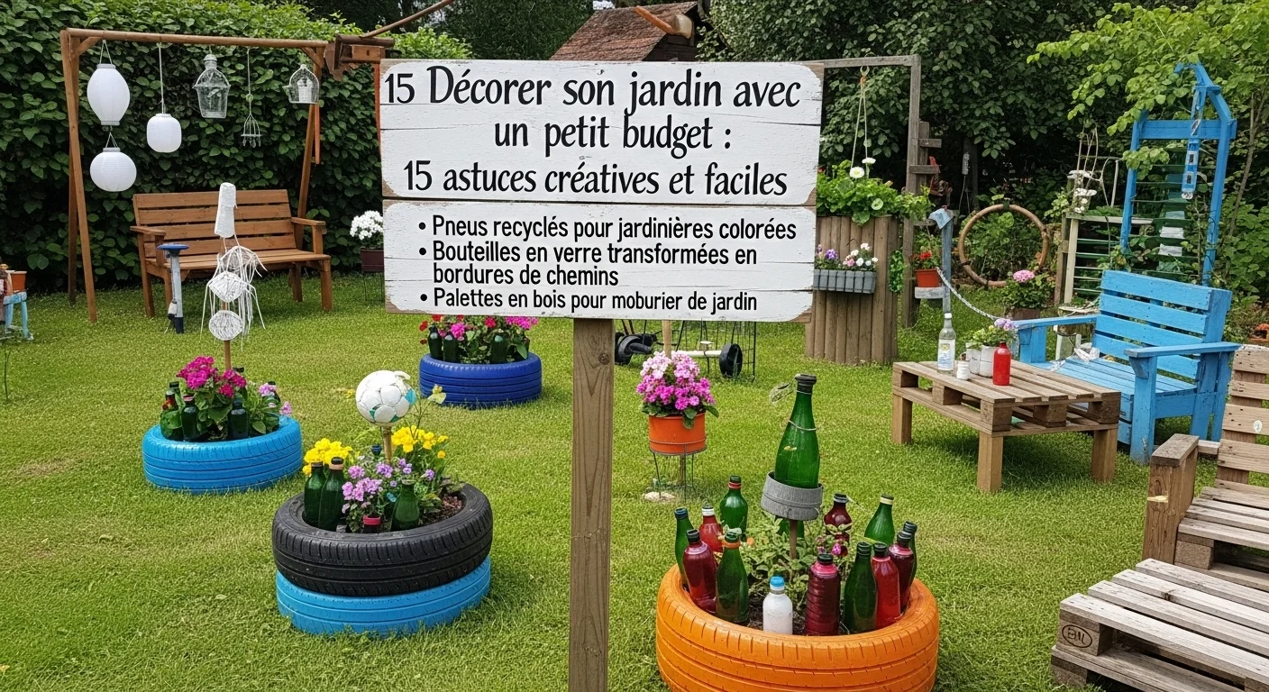 Décorer son jardin avec un mini-budget : 15 astuces créatives et faciles