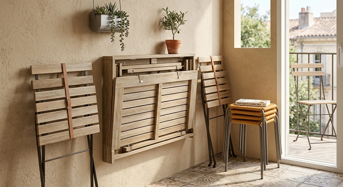 1. Le mobilier pliable : l'arme secrète contre l'encombrement