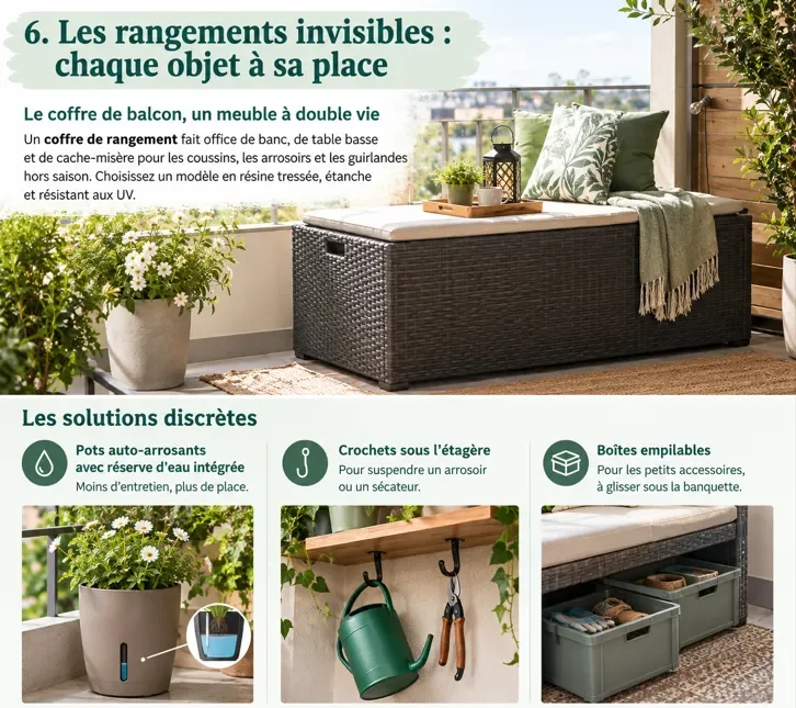 6. Les rangements invisibles : chaque objet à sa place
