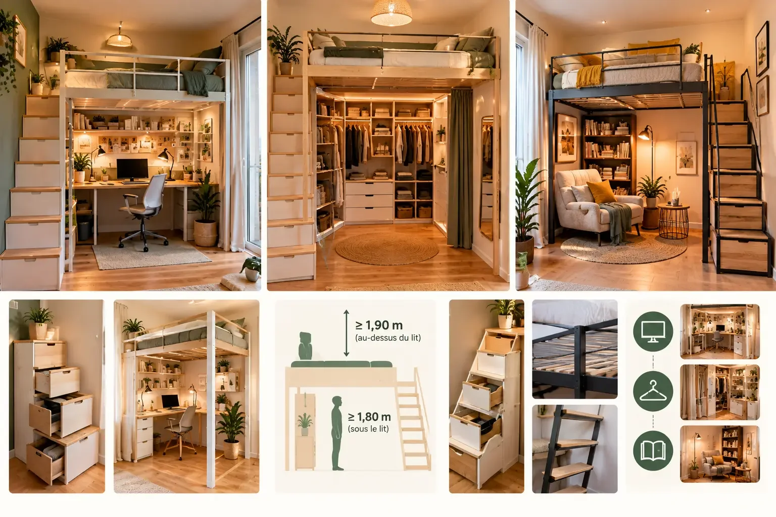 Lit mezzanine : gagner des mètres carrés en hauteur